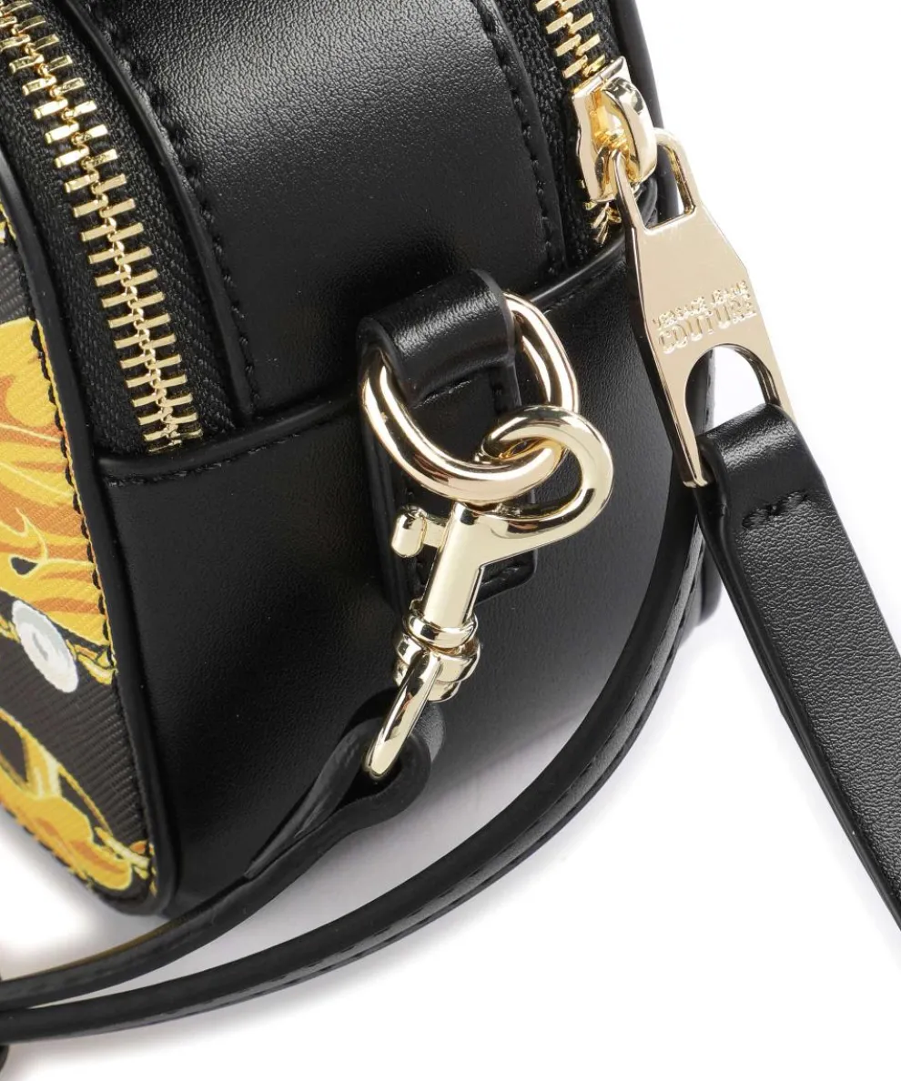 Rock Cut Umhängetasche Lederimitat schwarz