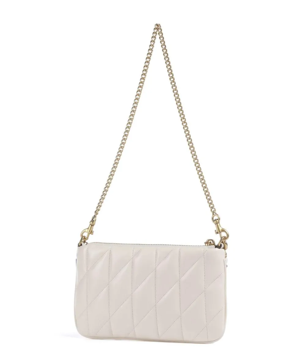 Pillow Schultertasche Leder elfenbein