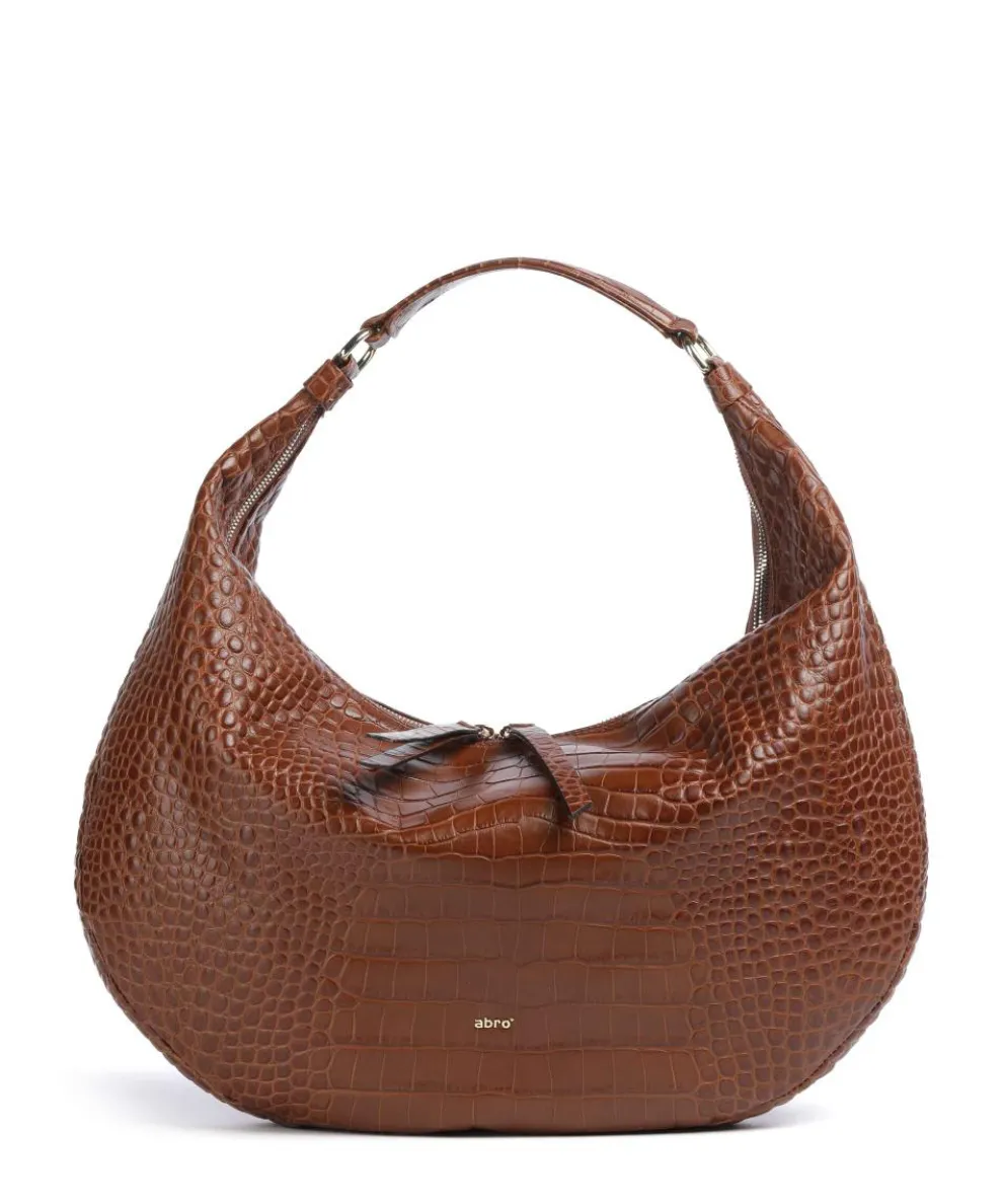 Cocco Mondial Nana Big Beuteltasche geprägtes Leder braun