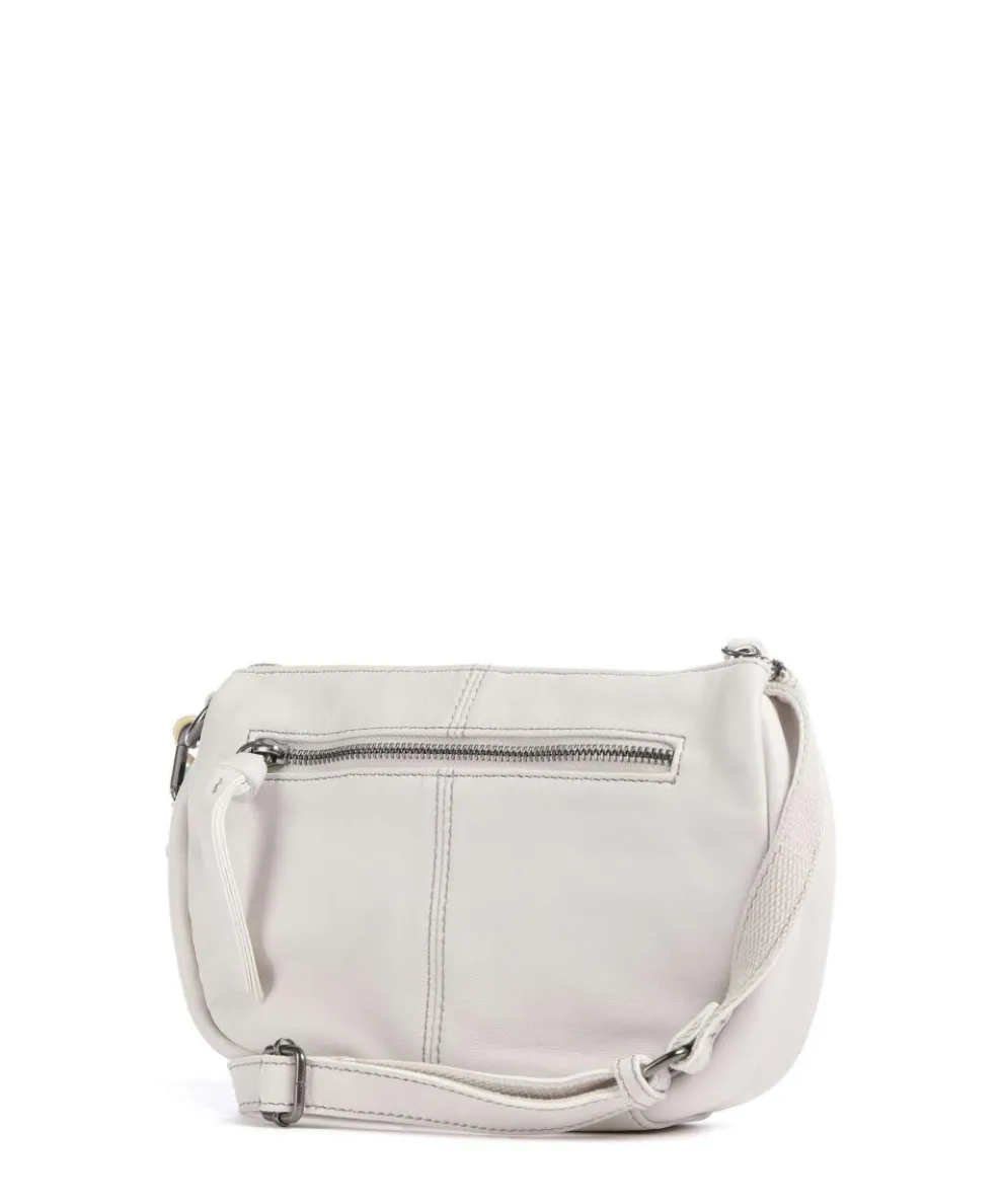 Take A Smile Umhängetasche Schafsleder elfenbein