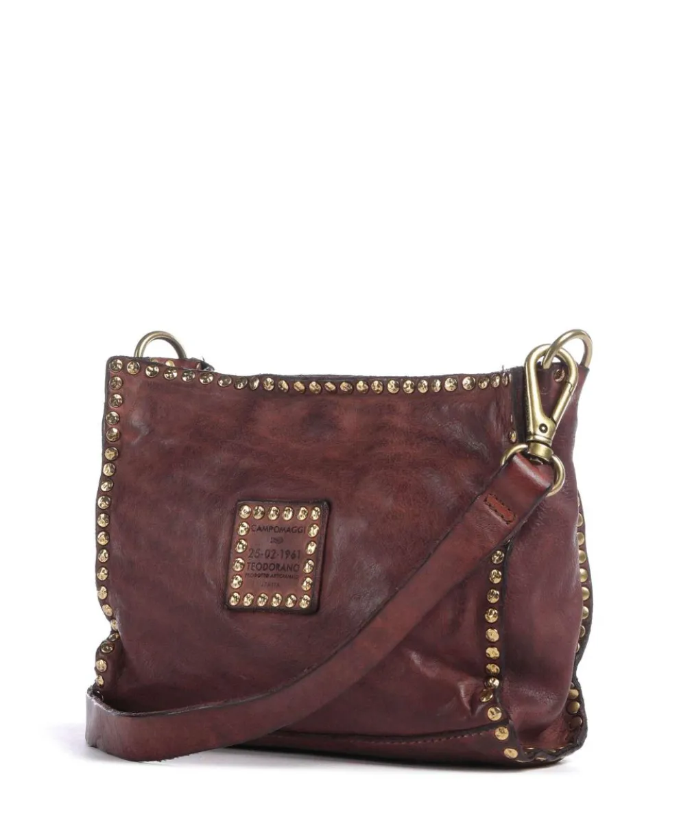 Umhängetasche fein genarbtes Rindsleder dunkelrot