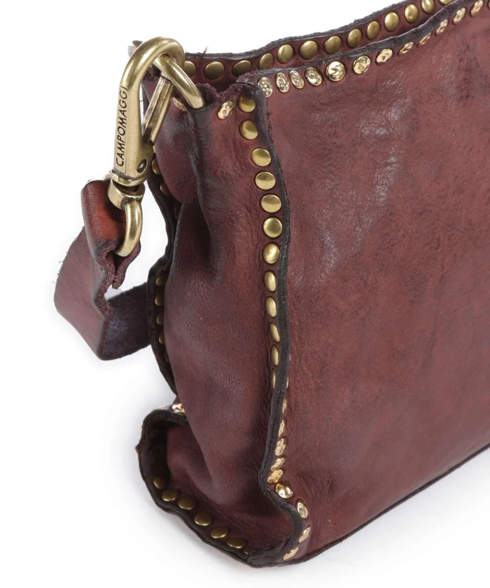 Umhängetasche fein genarbtes Rindsleder dunkelrot