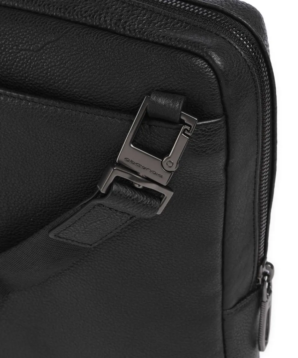 S134 Umhängetasche genarbtes Rindsleder schwarz