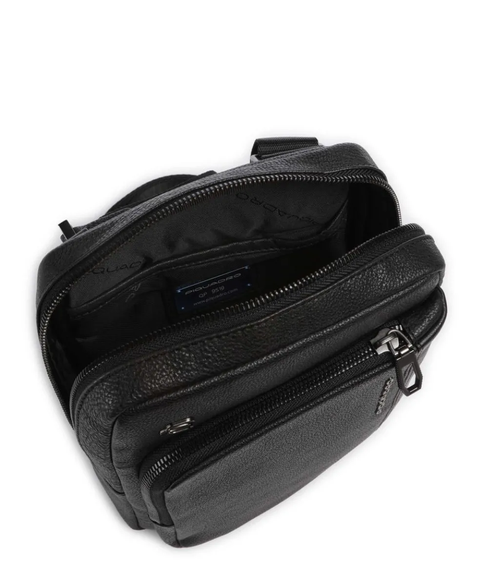 S134 Umhängetasche genarbtes Rindsleder schwarz