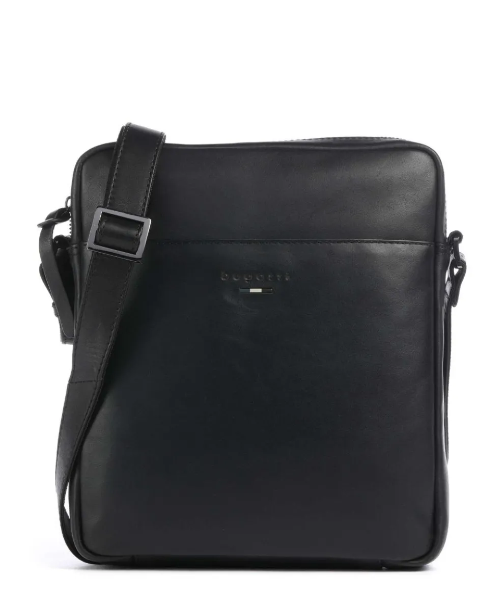 Romeo Umhängetasche fein genarbtes Rindsleder schwarz