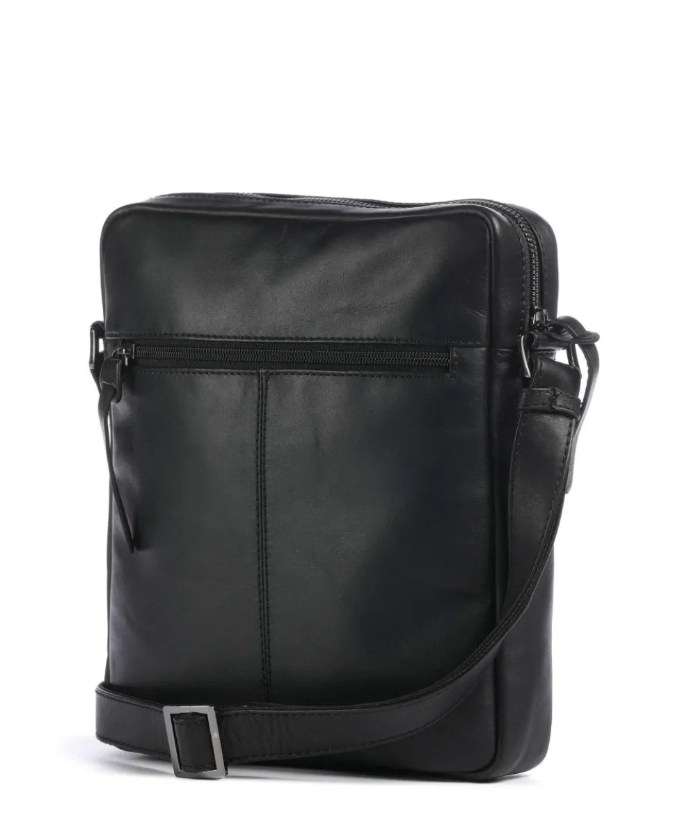 Romeo Umhängetasche fein genarbtes Rindsleder schwarz