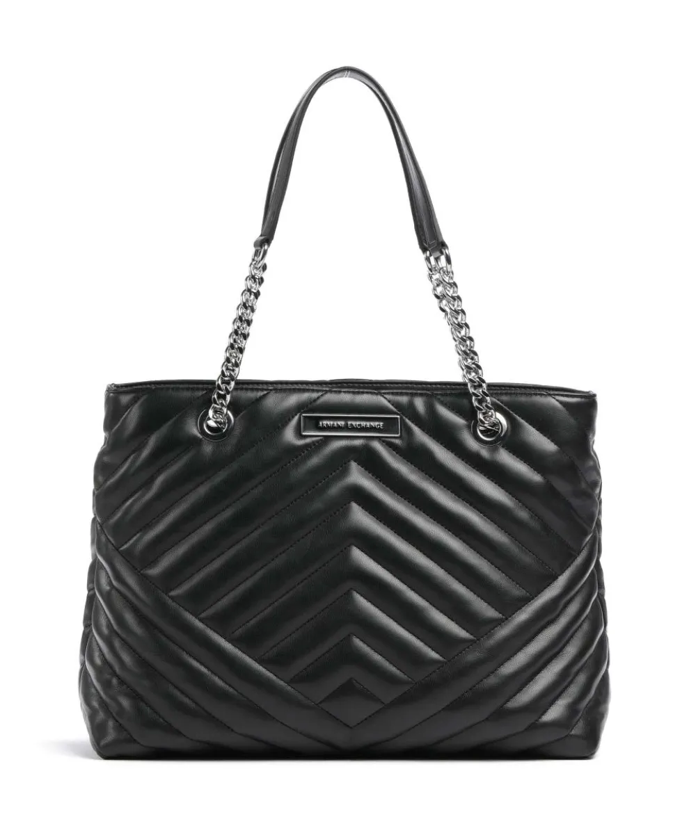 Victoria Shopper Lederimitat schwarz