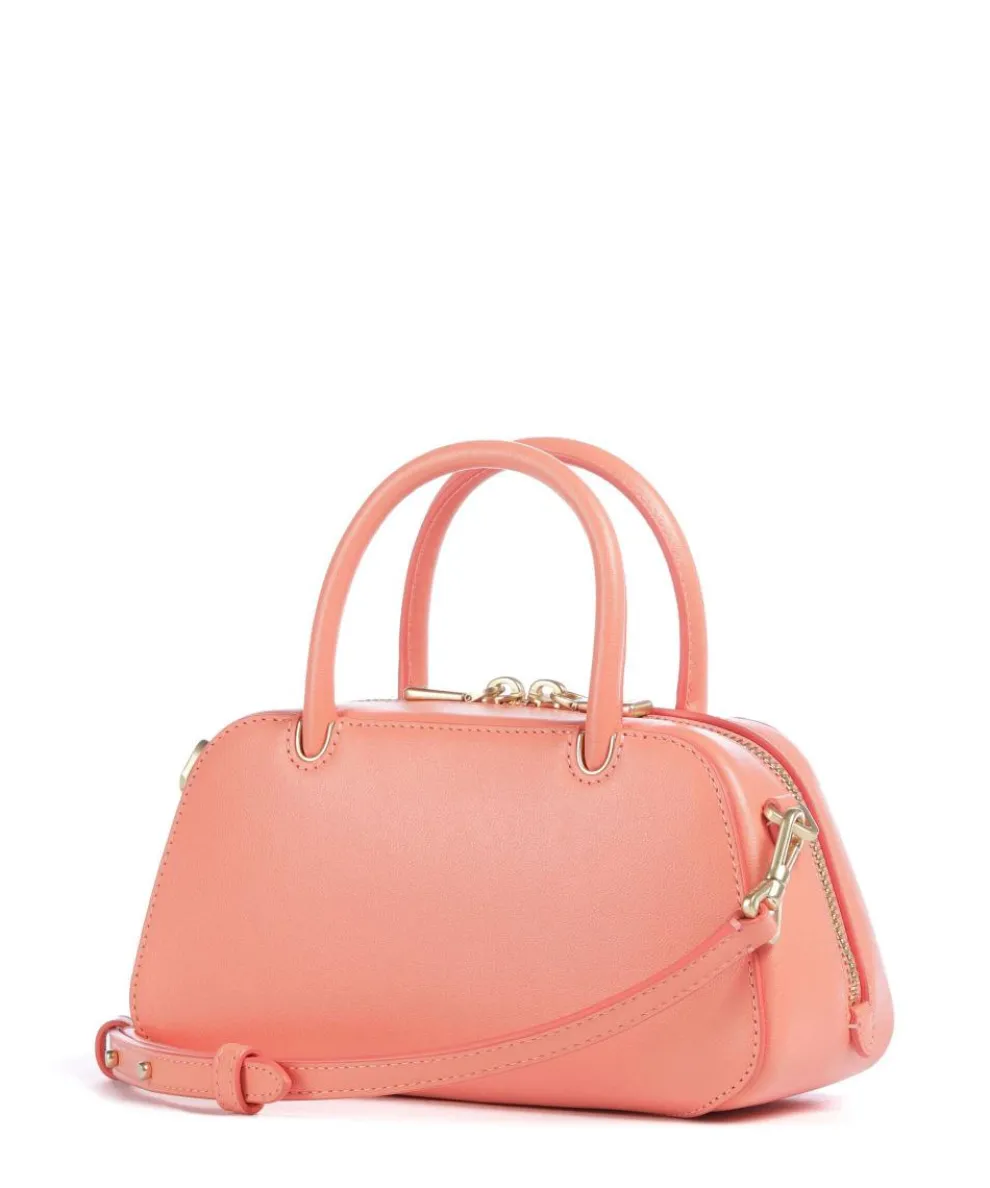 Grace Mini Handtasche fein genarbtes Rindsleder koralle