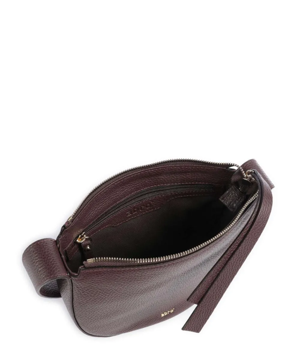 Adria Lulu Umhängetasche genarbtes Leder wein