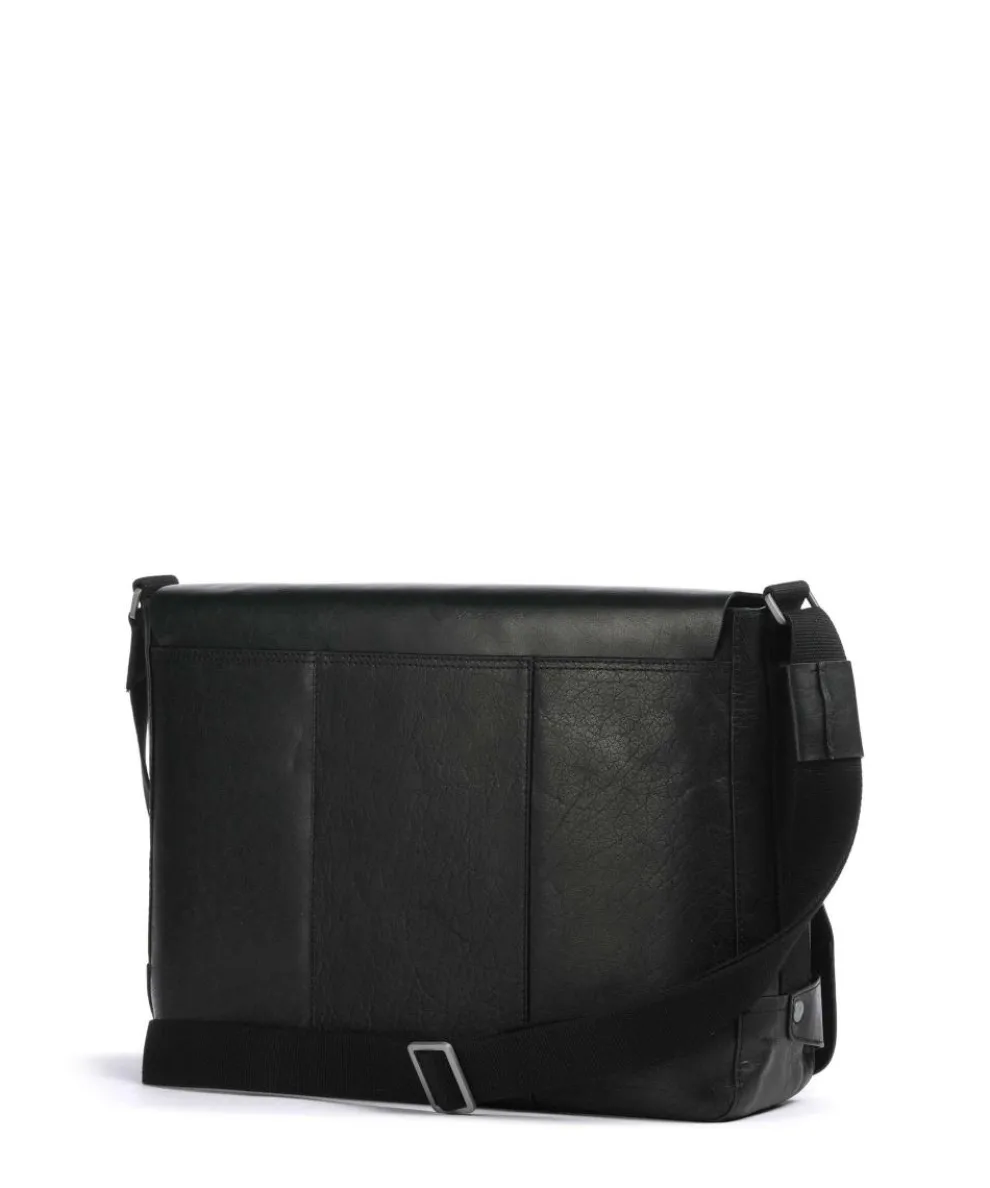 Abbey Aktentasche 14″ Büffelleder schwarz