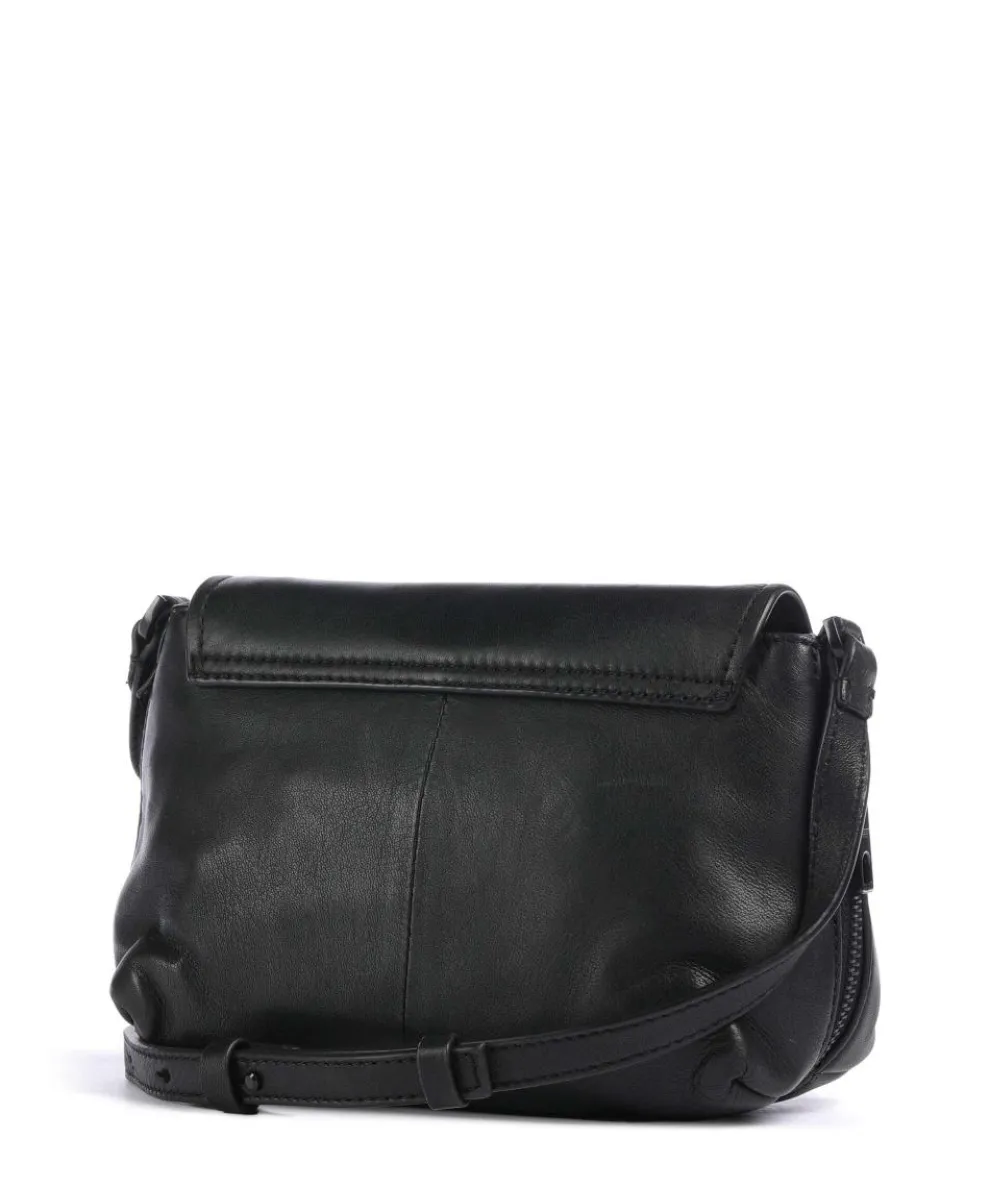 Hera Sheep Natural S Umhängetasche Schafsleder schwarz