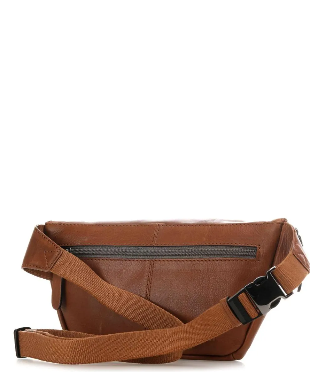 Hyde Gürteltasche fein genarbtes Leder braun