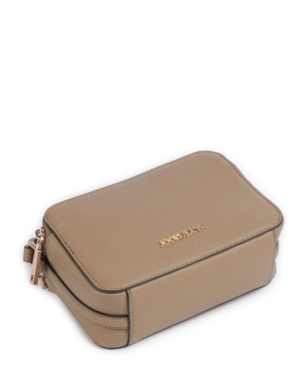 Jeans Diurno Susan Umhängetasche genarbtes Leder beige