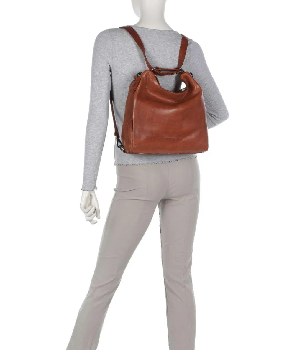 Novum Letizia Rucksack-Tasche Leder cognac