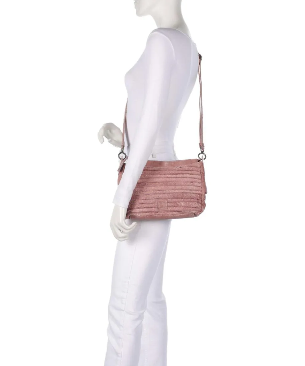 Bestseller Umhängetasche genarbtes Leder rosa
