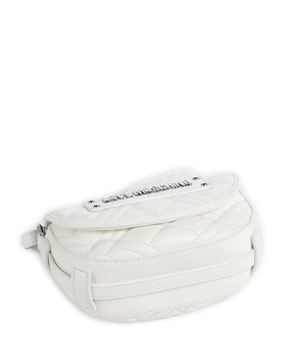 Quilted Umhängetasche Lederimitat weiß