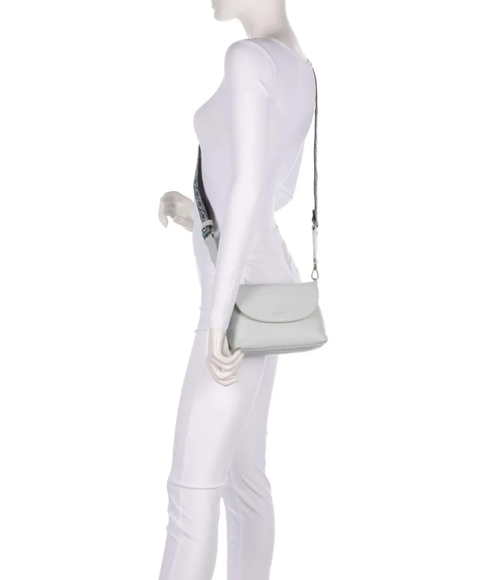 Paulina Umhängetasche Leder hellblau