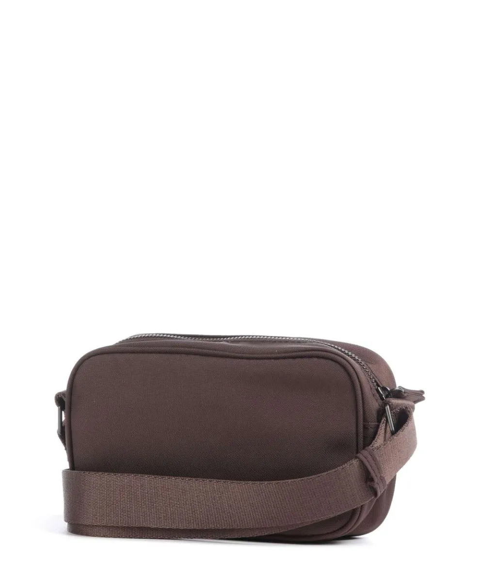 Darla Umhängetasche recyceltes Polyester dunkelbraun