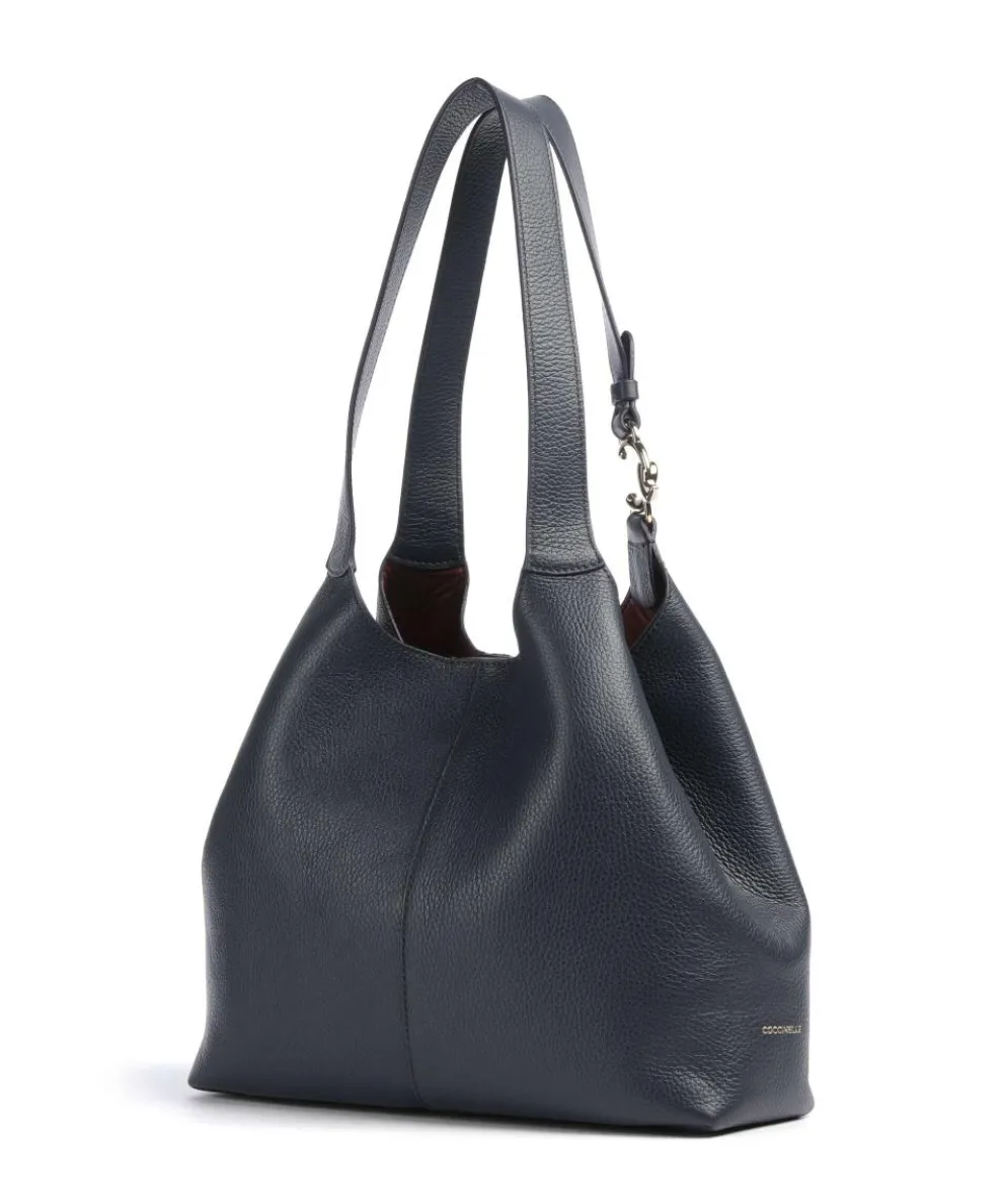 C-Easy Beuteltasche genarbtes Rindsleder navy