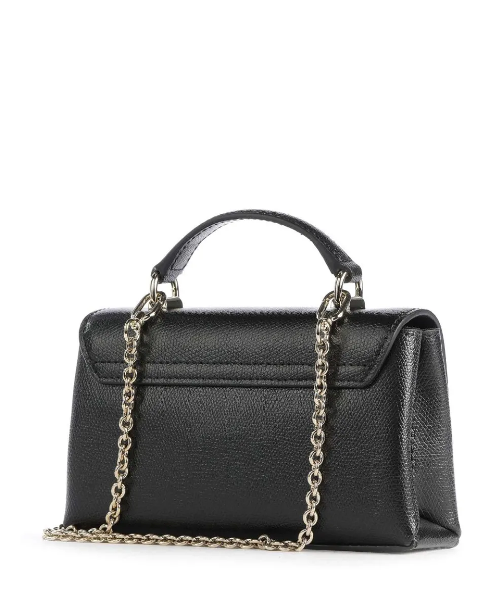 1927 Mini Umhängetasche genarbtes Leder schwarz