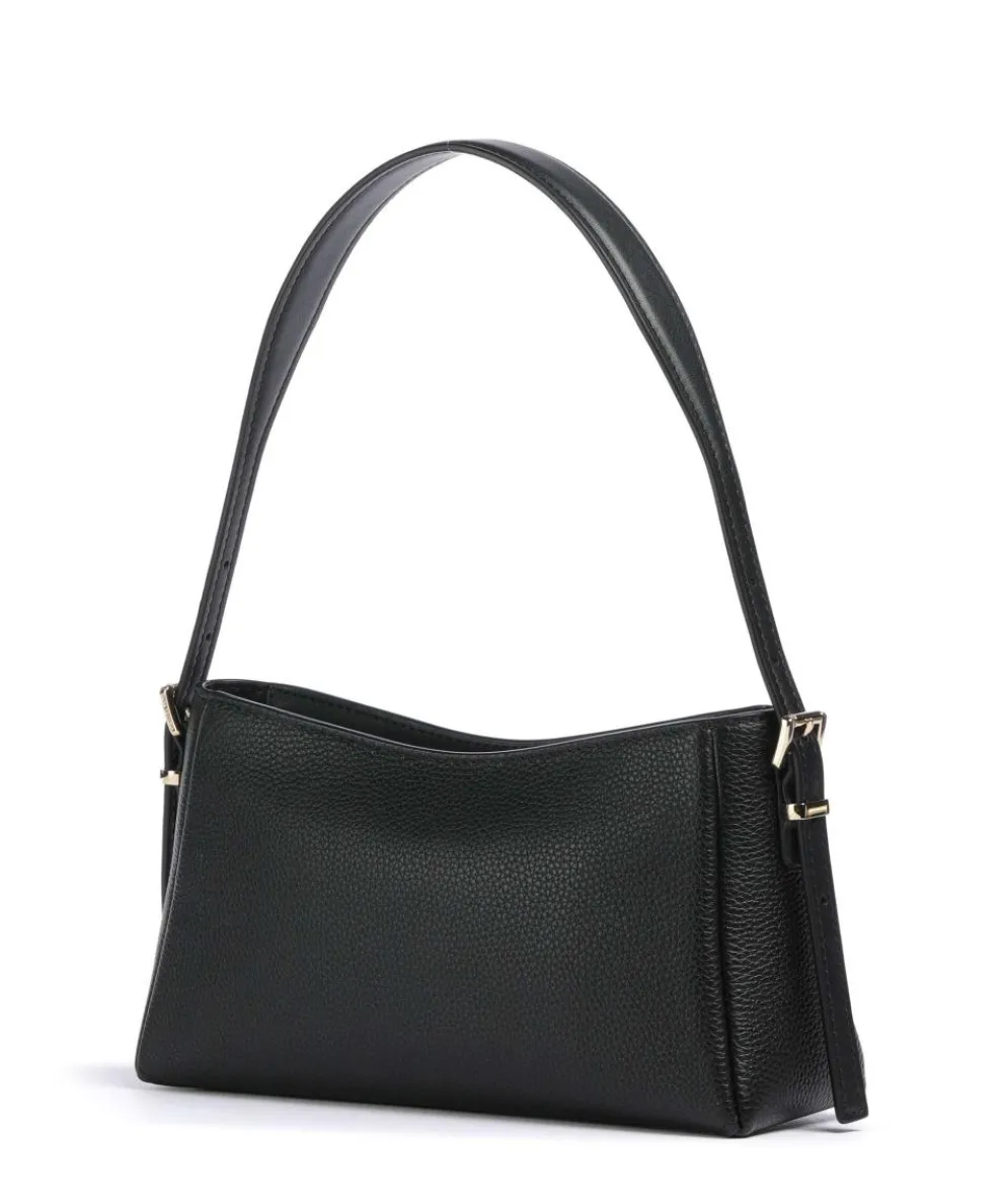 Moore Schultertasche genarbtes Rindsleder schwarz