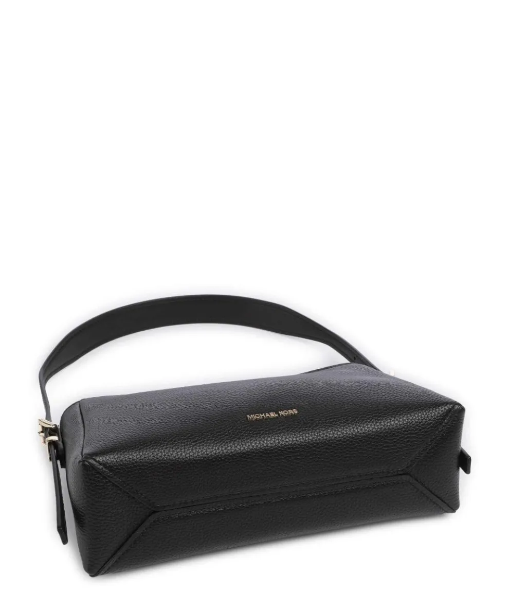 Moore Schultertasche genarbtes Rindsleder schwarz