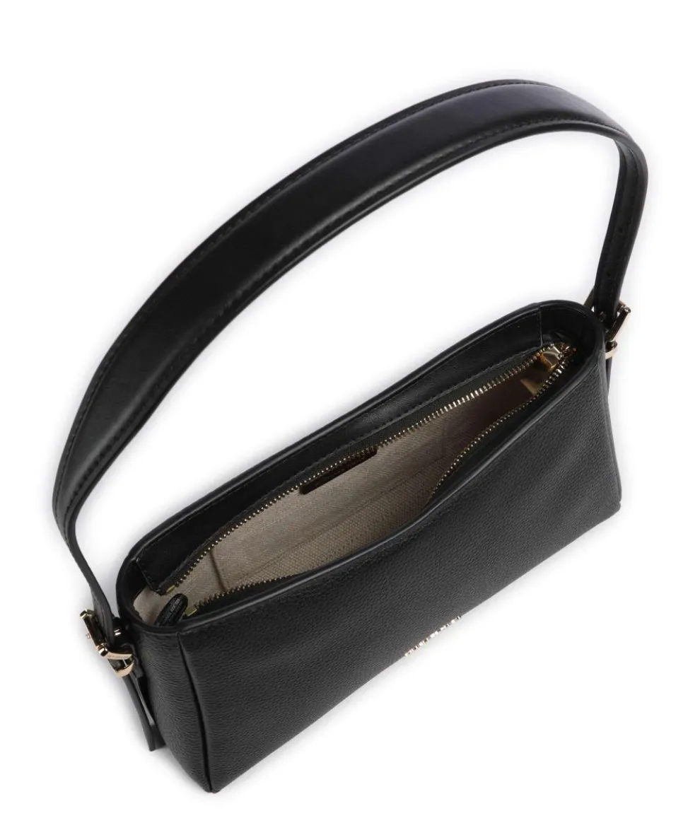 Moore Schultertasche genarbtes Rindsleder schwarz