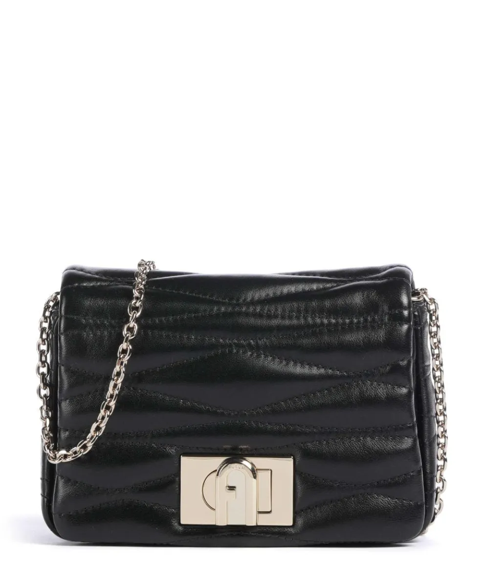 1927 Mini Soft Umhängetasche fein genarbtes Leder schwarz