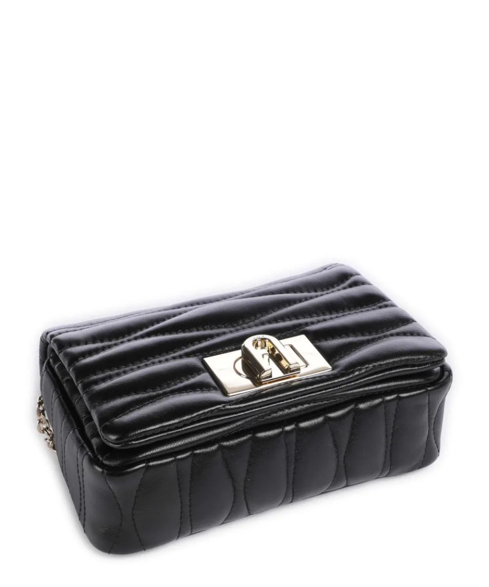 1927 Mini Soft Umhängetasche fein genarbtes Leder schwarz