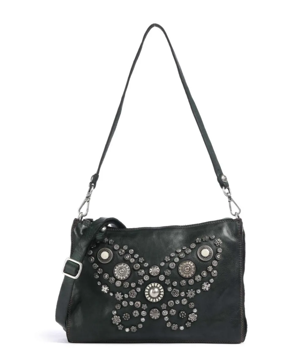 Umhängetasche Rindsleder dunkelgrün