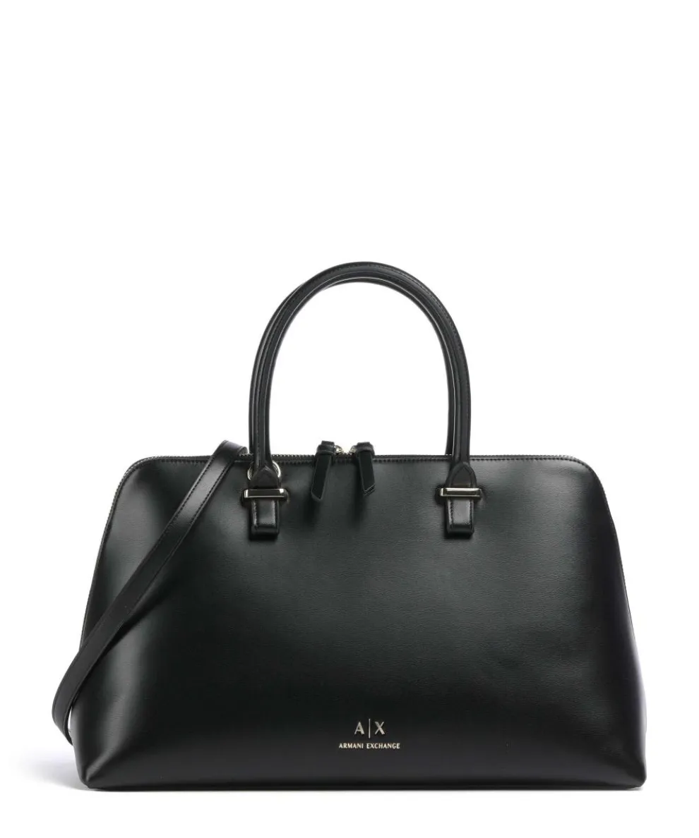 Megan L Handtasche Lederimitat schwarz