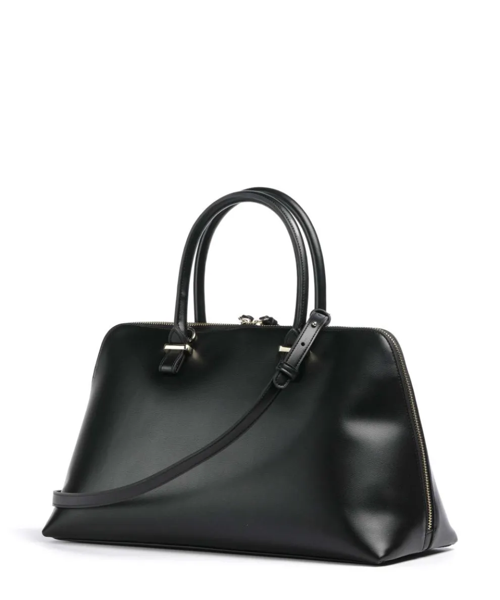 Megan L Handtasche Lederimitat schwarz