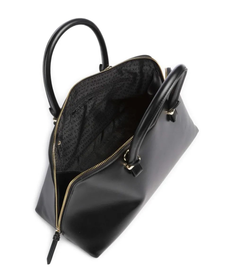 Megan L Handtasche Lederimitat schwarz