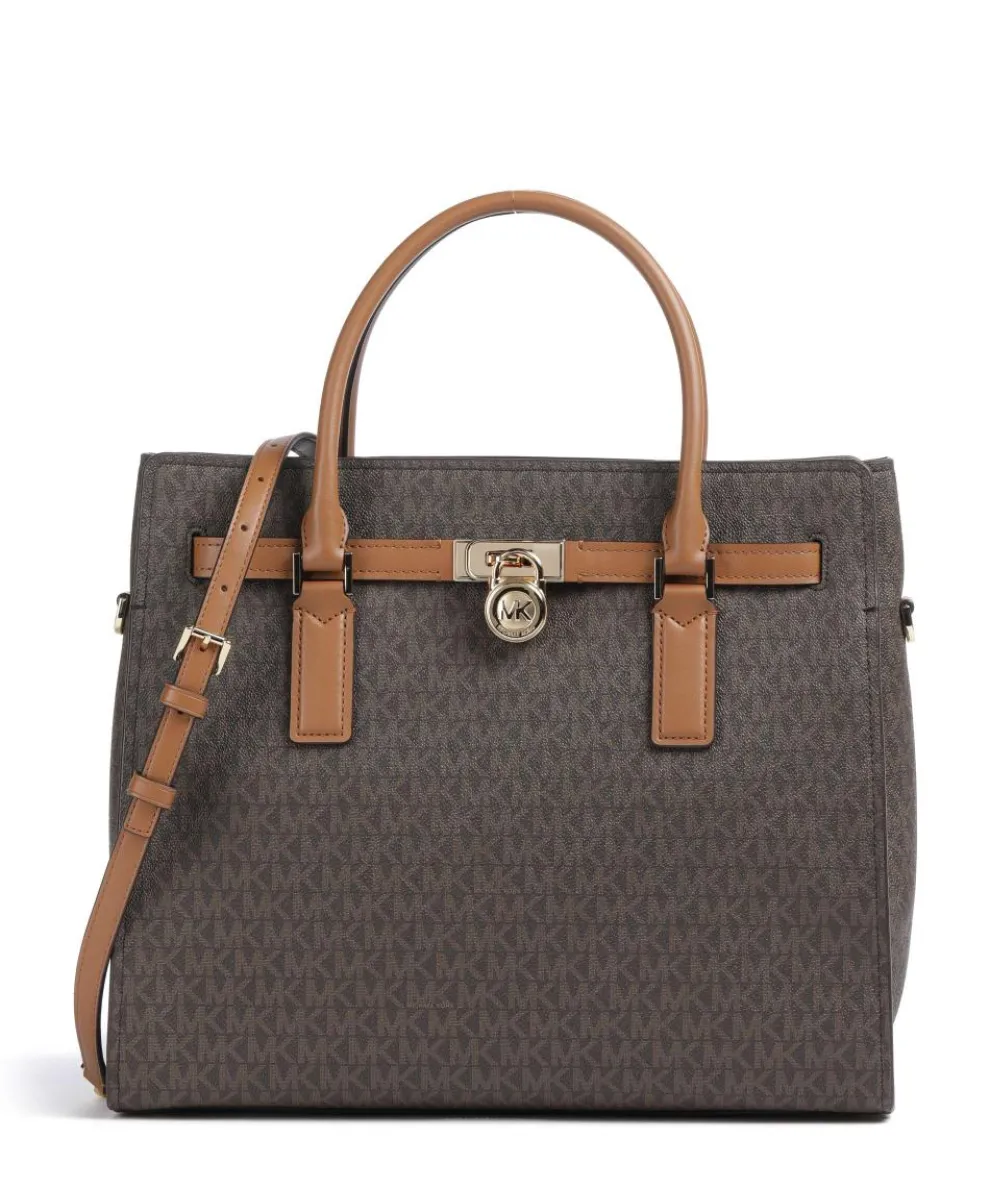 Hamilton Large Handtasche Lederimitat dunkelbraun