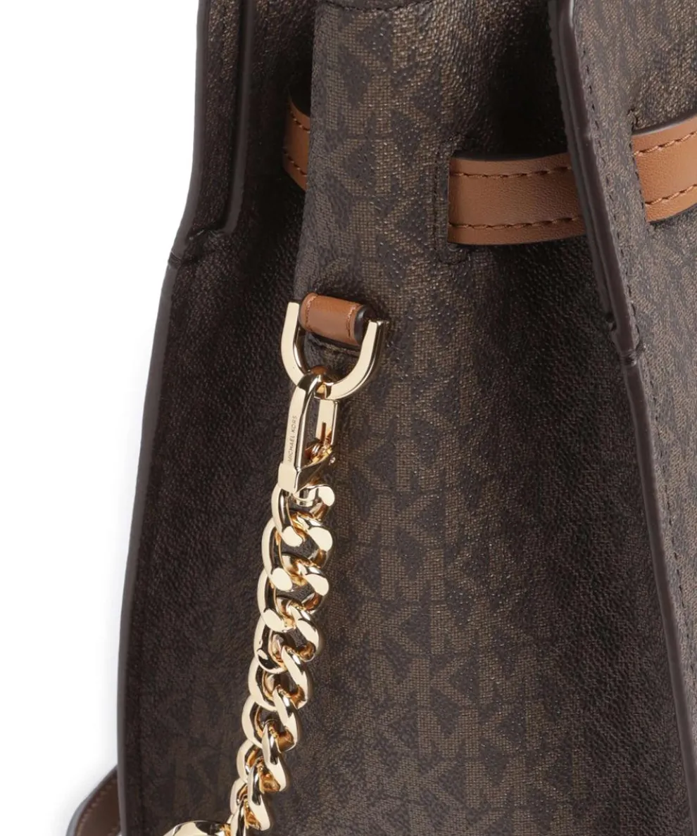 Hamilton Large Handtasche Lederimitat dunkelbraun