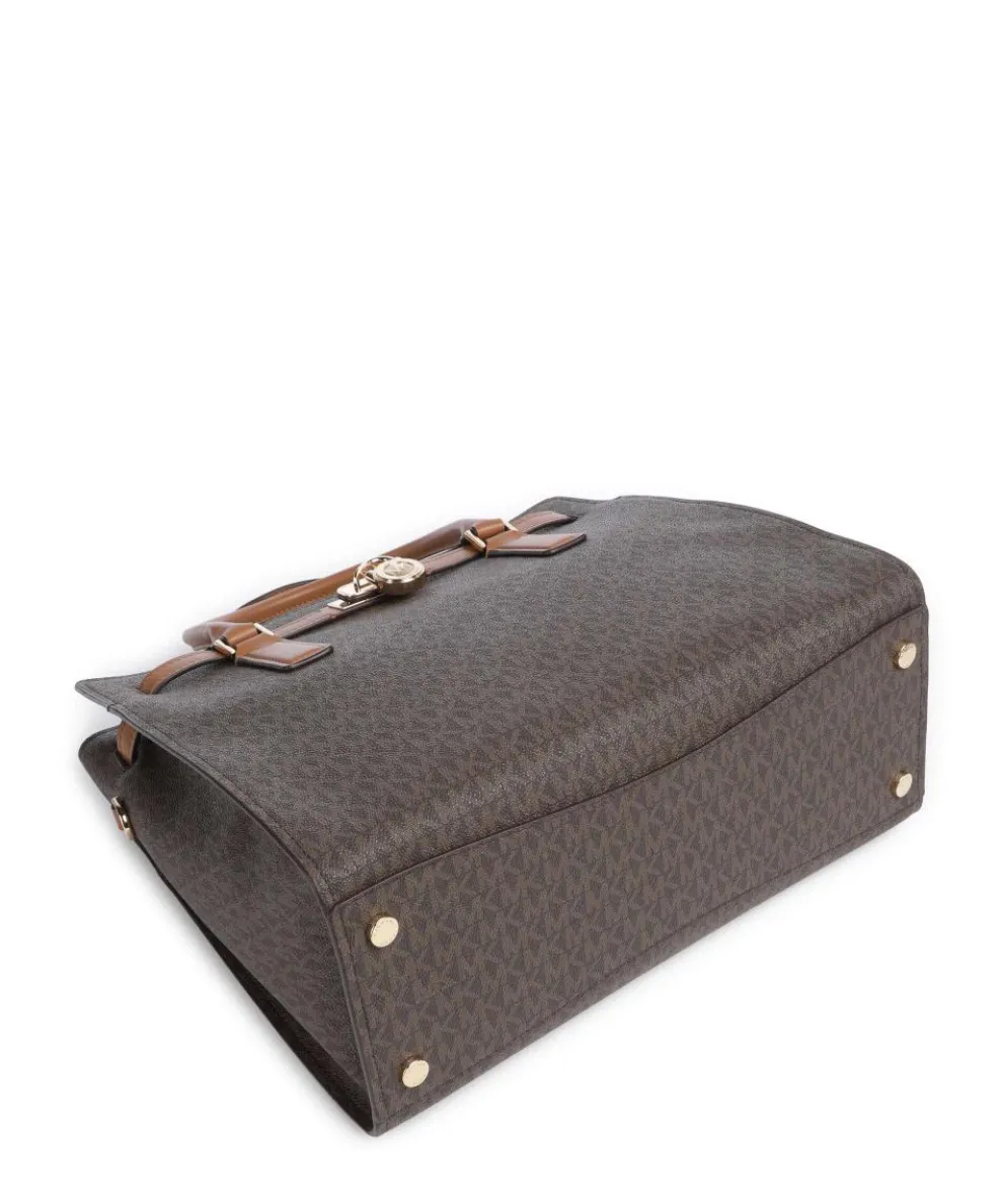 Hamilton Large Handtasche Lederimitat dunkelbraun