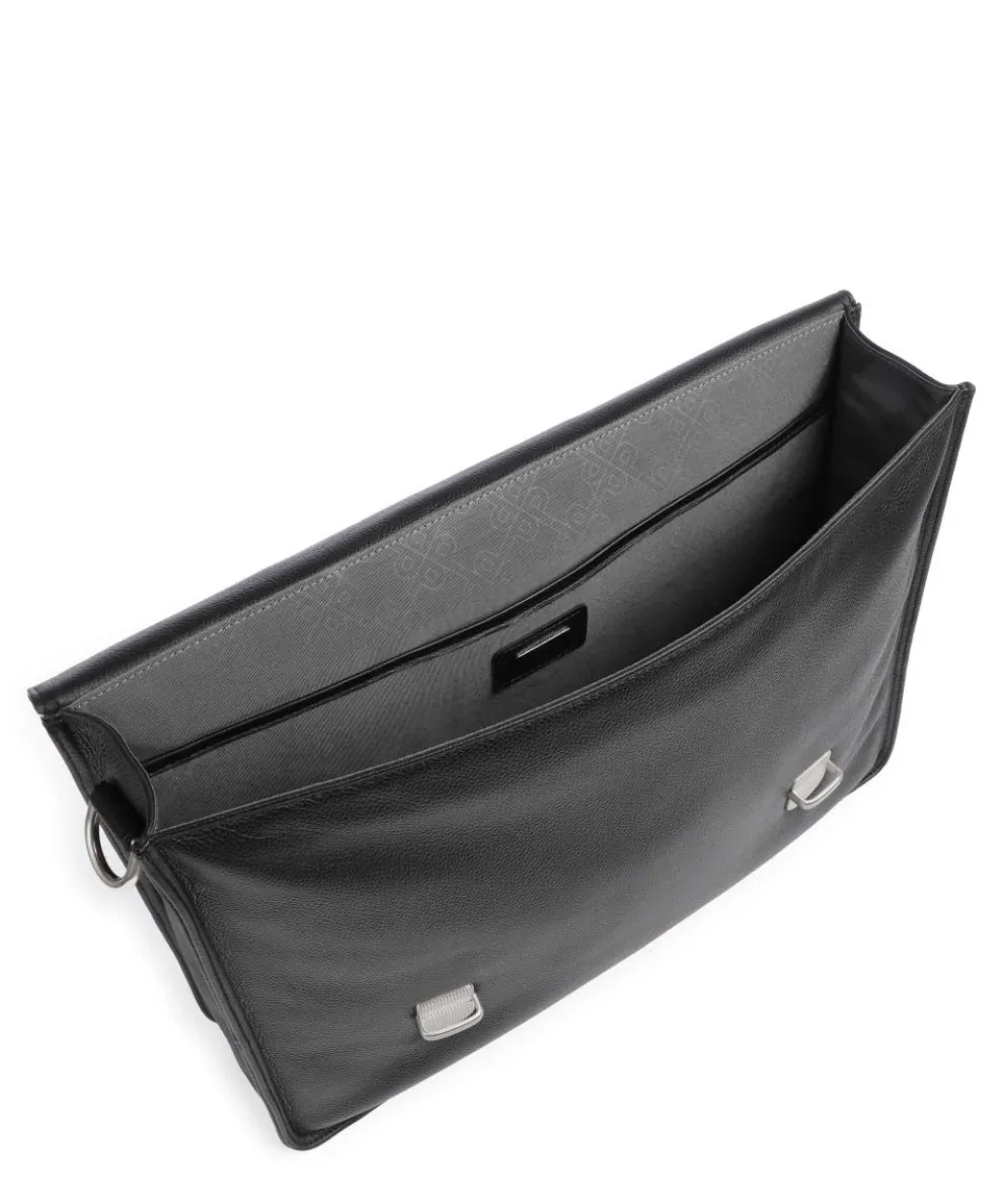 Milano Aktentasche fein genarbtes Rindsleder schwarz