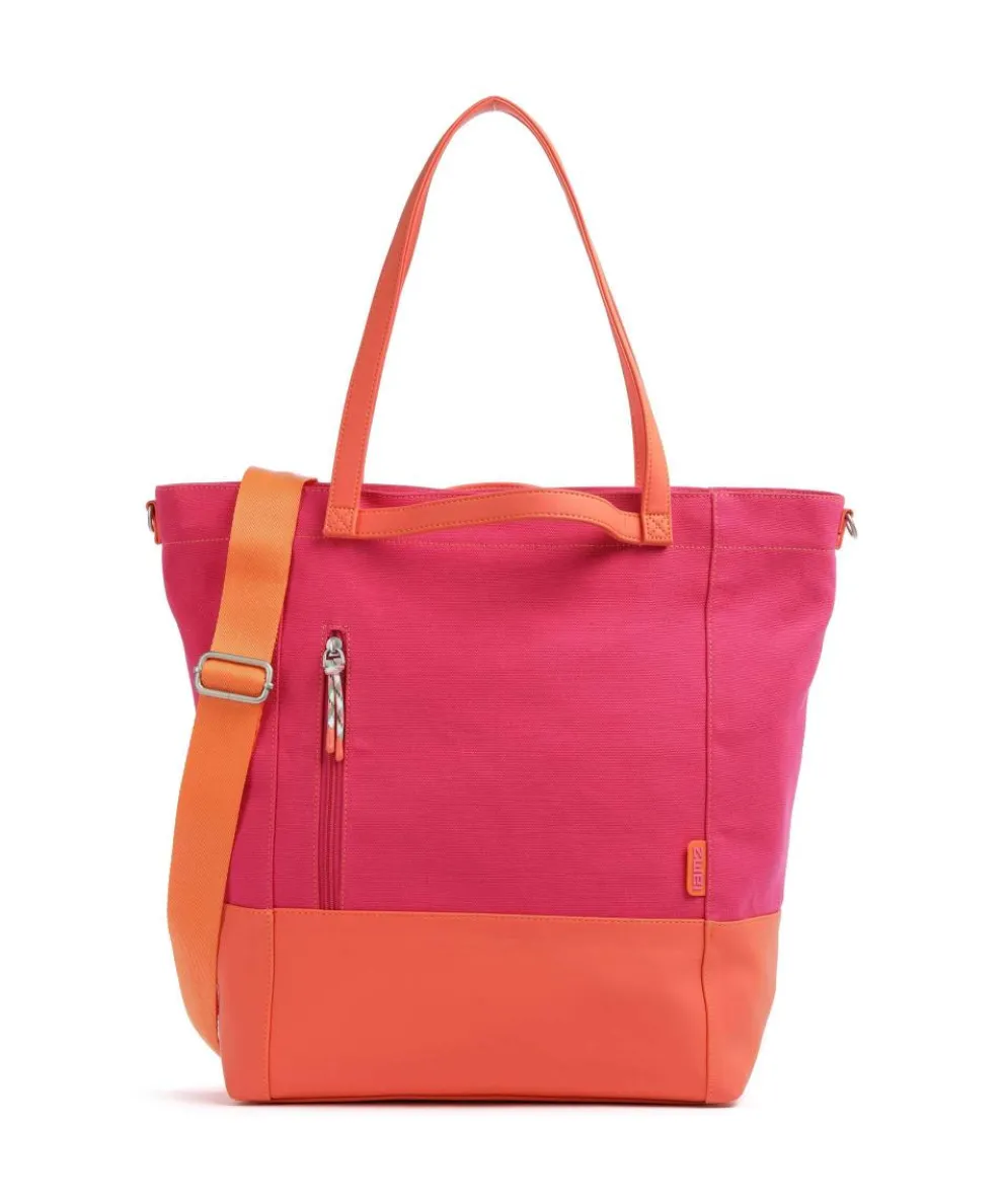 Fiorella FI200 Shopper Lederimitat, Canvas pink