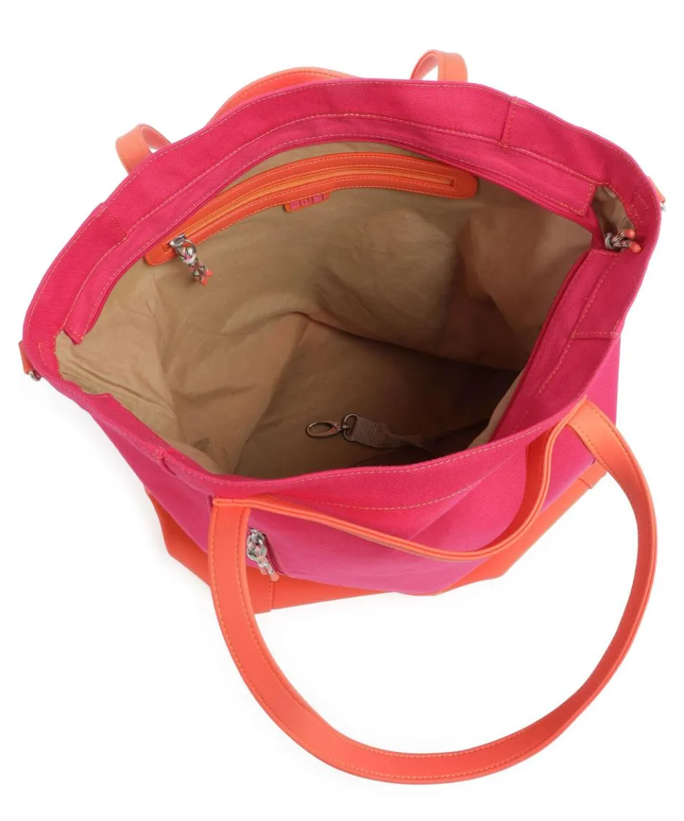 Fiorella FI200 Shopper Lederimitat, Canvas pink