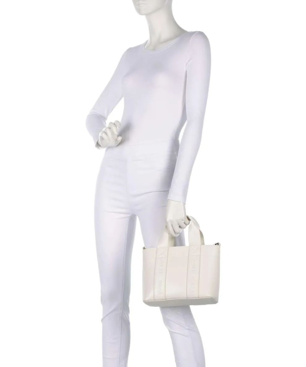 Becky Handtasche Lederimitat weiß