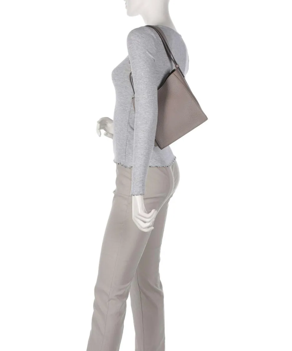 Nuvola Mini Beuteltasche genarbtes Kalbsleder taupe