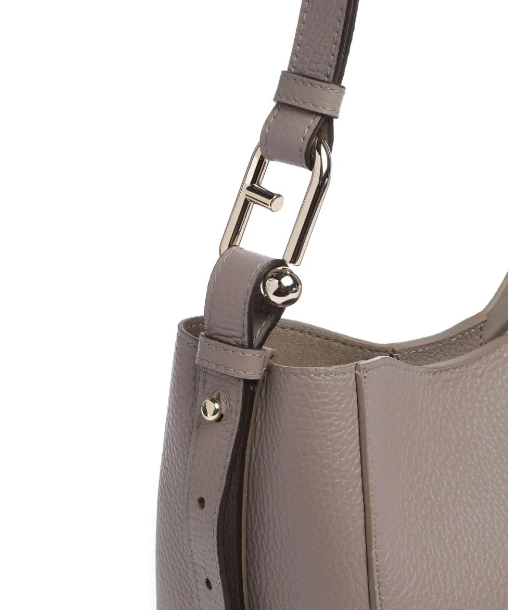 Nuvola Mini Beuteltasche genarbtes Kalbsleder taupe