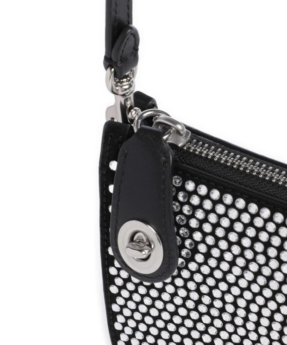 Penn Schultertasche Rindsleder schwarz