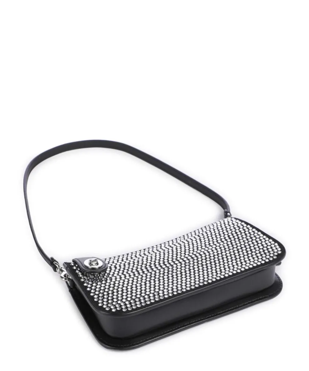 Penn Schultertasche Rindsleder schwarz