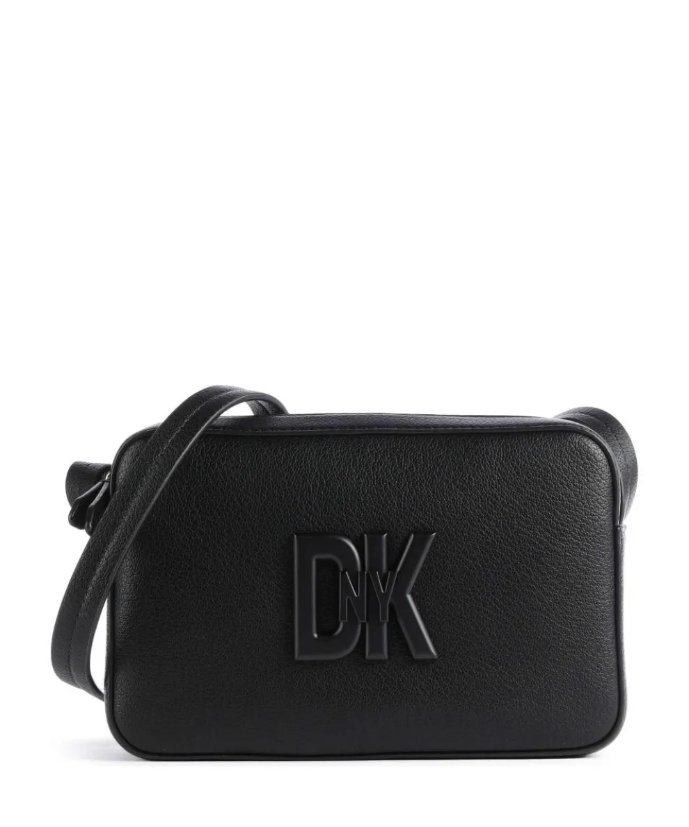 Milano Seventh Avenue Umhängetasche genarbtes Rindsleder schwarz