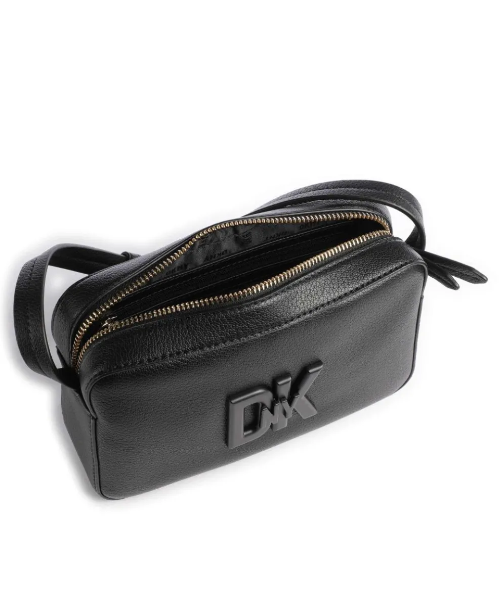 Milano Seventh Avenue Umhängetasche genarbtes Rindsleder schwarz