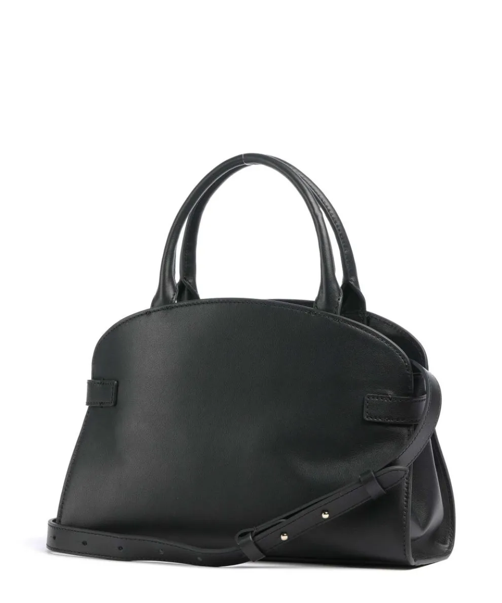 Sabine Handtasche fein genarbtes Rindsleder schwarz