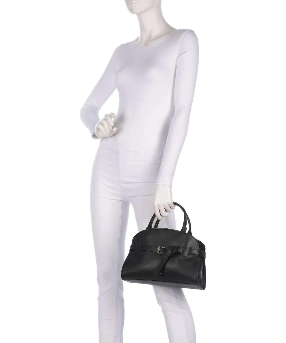 Sabine Handtasche fein genarbtes Rindsleder schwarz