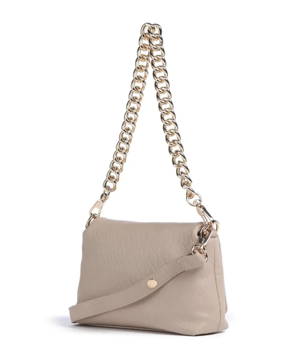 Icon S Schultertasche Lederimitat beige