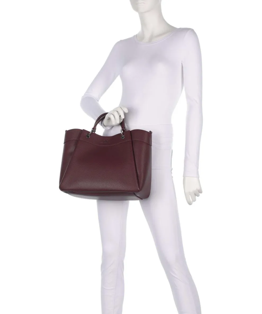 Wave L Handtasche Lederimitat wein